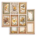 Scrapbookingpapier Set "Golden Harmony" 8 x 8" Stamperia (10 Blatt)