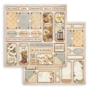 Scrapbookingpapier Set "Golden Harmony" 8 x 8" Stamperia (10 Blatt)