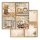 Scrapbookingpapier Set "Golden Harmony" 8 x 8" Stamperia (10 Blatt)