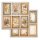 Scrapbookingpapier Set "Golden Harmony" 8 x 8" Stamperia (10 Blatt)