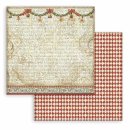 Scrapbookingpapier Set "The Nutcracker - Background" 8 x 8" Stamperia (10 Blatt)