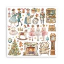 Scrapbookingpapier Set "The Nutcracker" 8 x 8" Stamperia (22 Blatt)