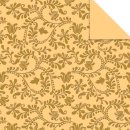 Papier gold mit goldenen Sternen